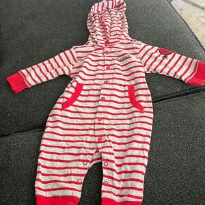 Calvin Klein long sleeve onesie with hood